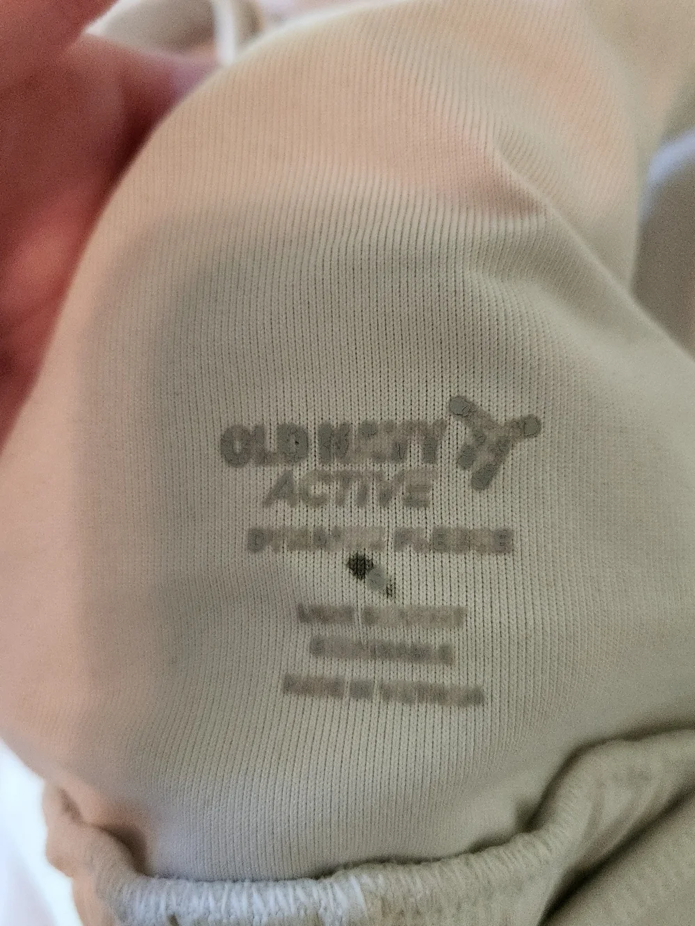 Old Navy White Seamless Racerback Sports Bra